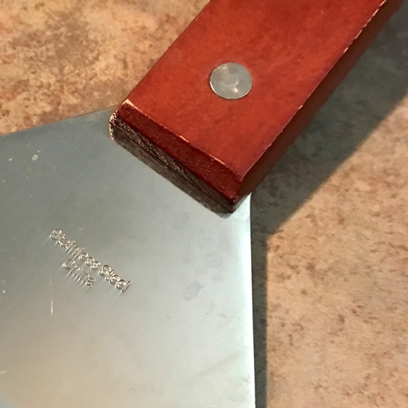 Char-Broil Brand Stainless Steel & Wood Spatula. 15.5" Long 4" Wide. EUC - Picture 4 of 4